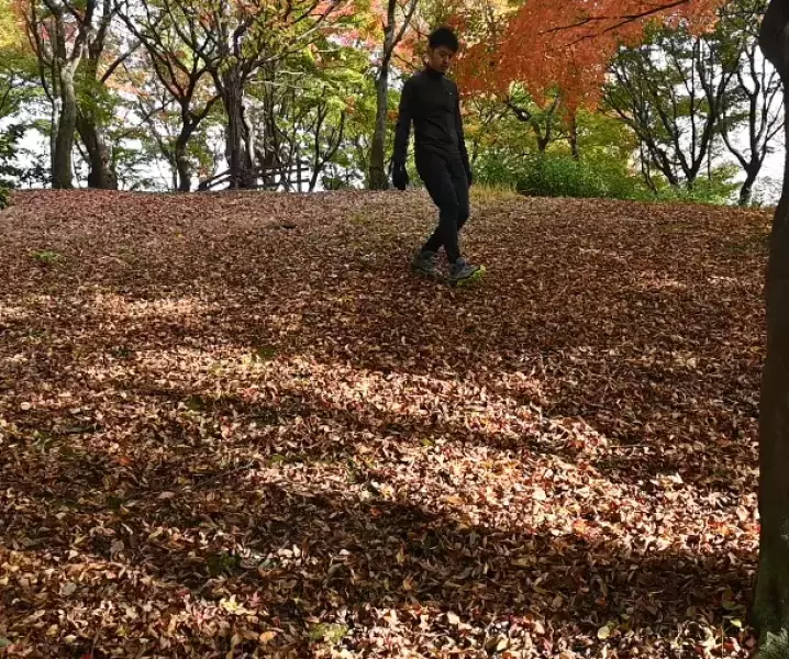 急斜面は緩斜面にして歩く