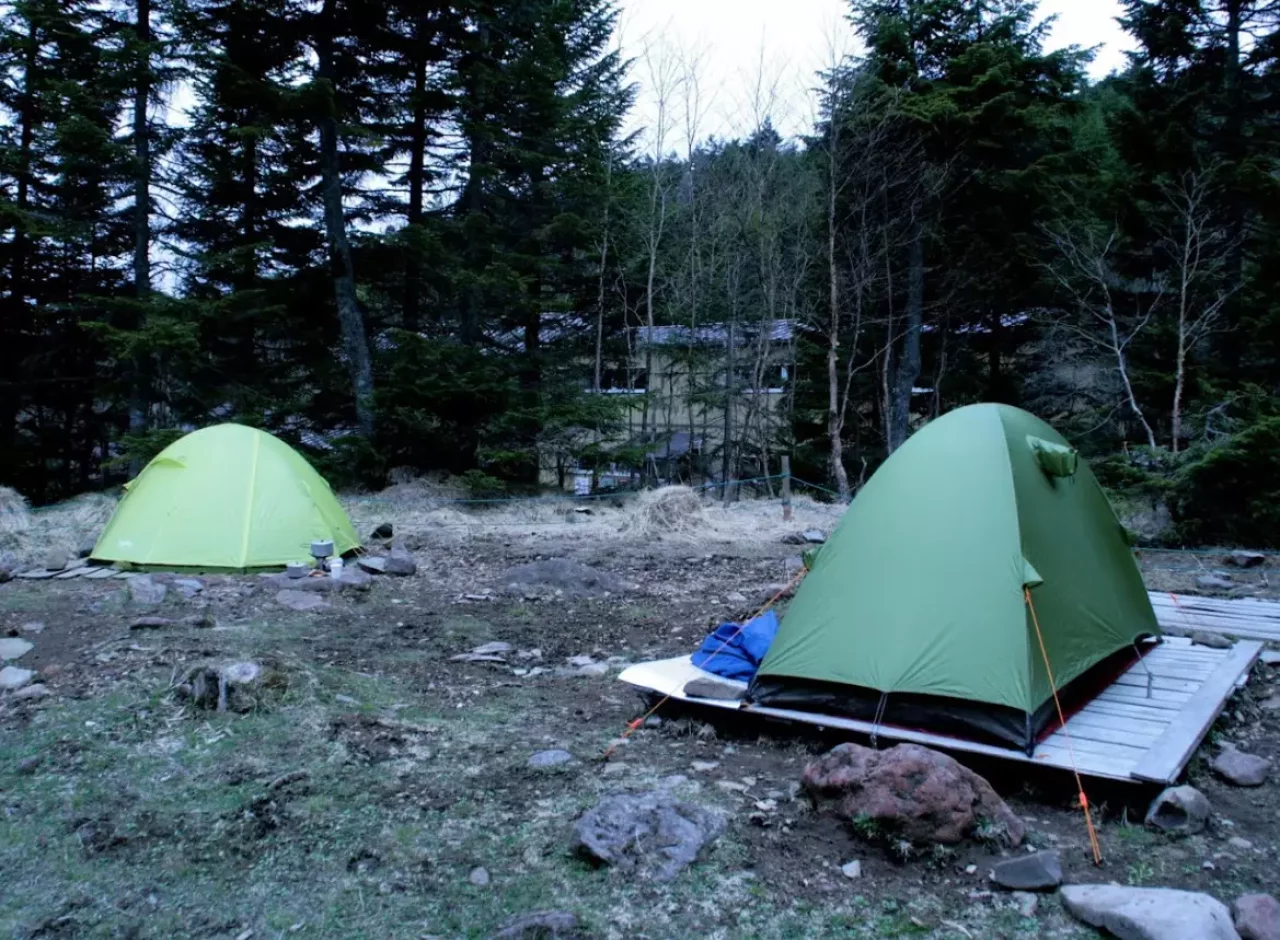 オーレン小屋のテント場情報