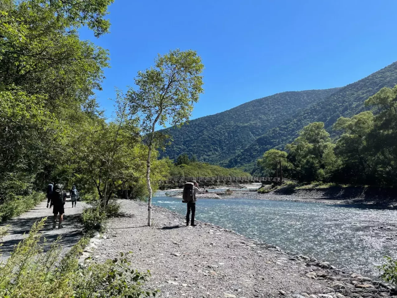 徳沢園までの道のり