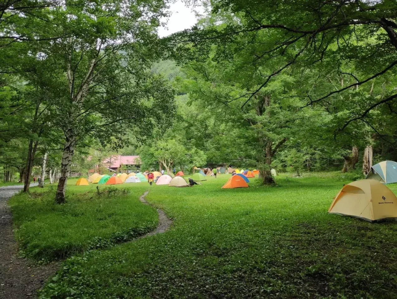 徳沢園のテント場情報