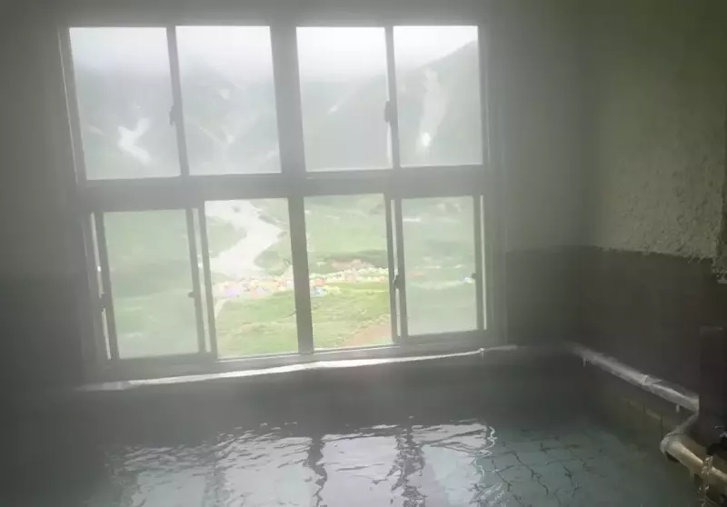 テント場にお風呂があること