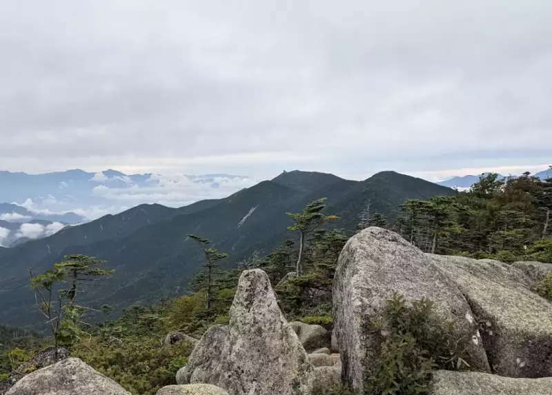 北奥千丈岳 登山 五丈岩