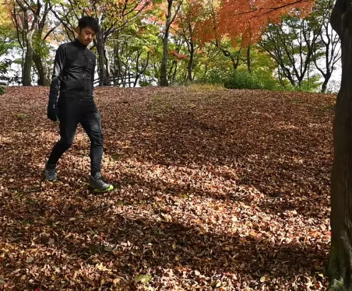 急斜面は緩斜面にして歩く