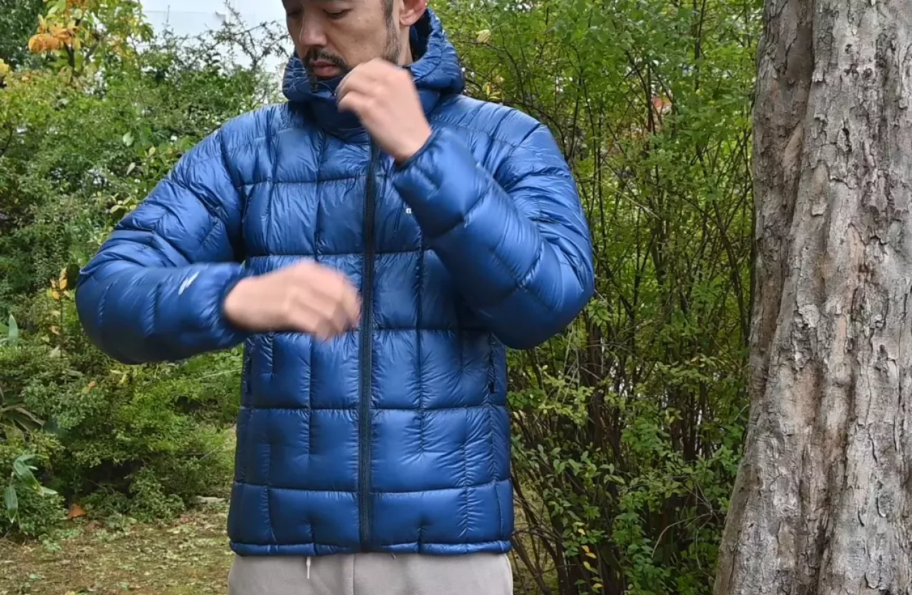 プラズマ1000アルパインダウンパーカのサイズ感