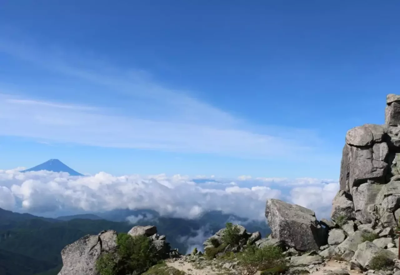 山頂からの雄大な景色