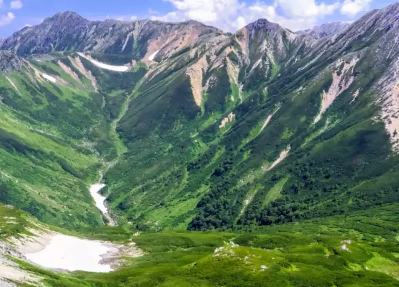 三俣蓮華岳から西へ下り黒部五郎岳向かう