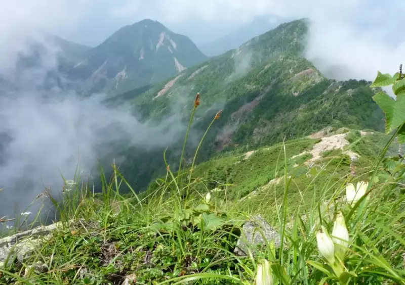 女峰山だけでなく近隣の山々を歩きながら楽しめる