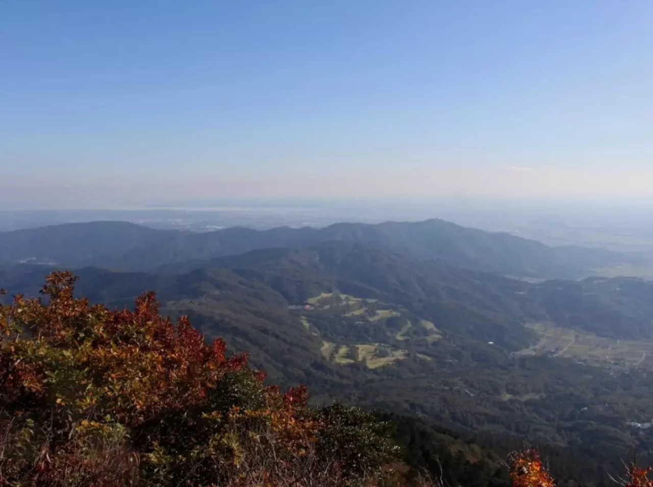 女体山山頂からの景色