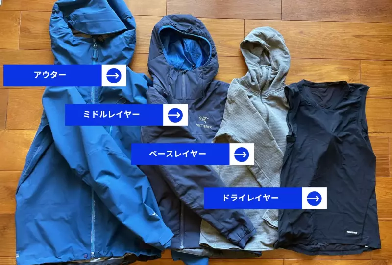 登山の服装はレイヤリングが基本