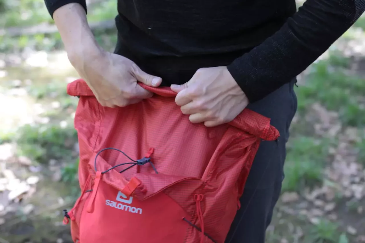 サロモン バックパックXAシリーズのコンプレッションとフィット感2