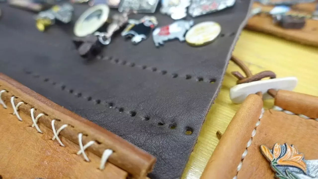 山バッチの飾り方