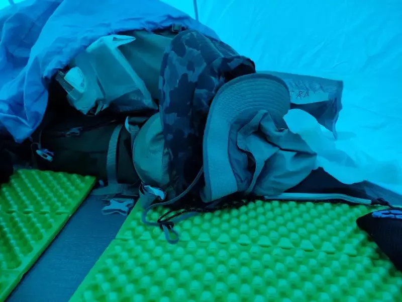 テント泊就寝時に使用するギアの紹介