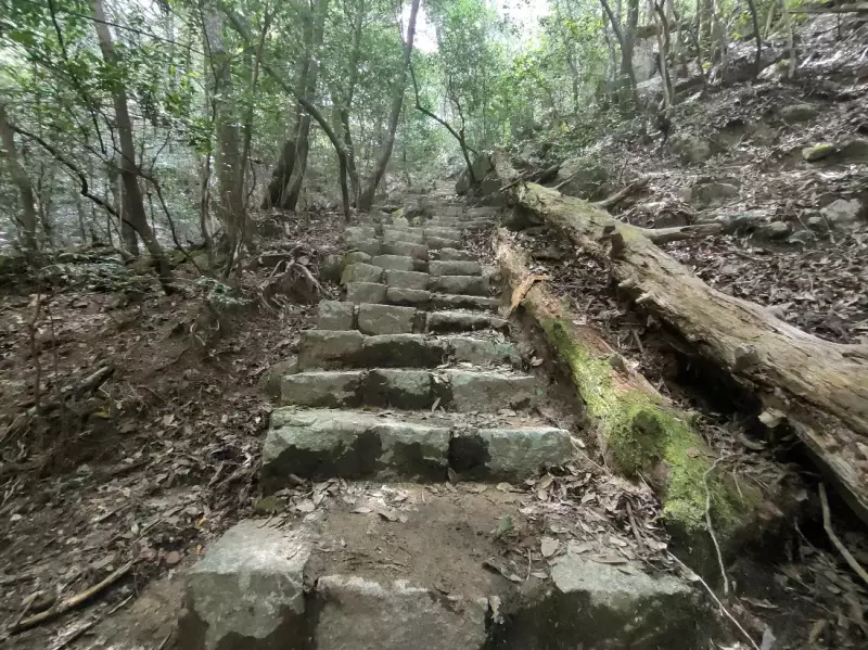 『紅葉谷コース』から登り『大聖院コース』を下りてくる登山コースを紹介