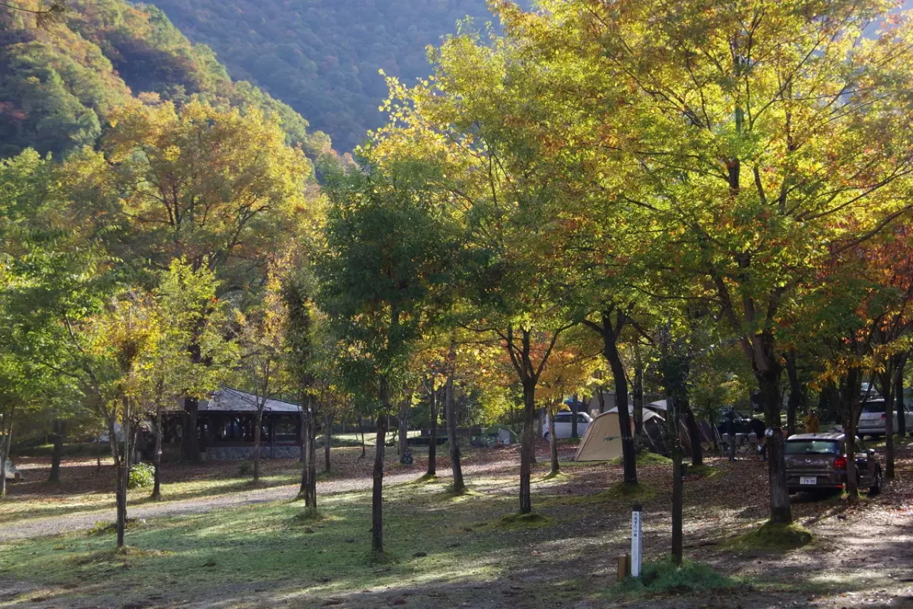 裏巻機渓谷の紅葉1