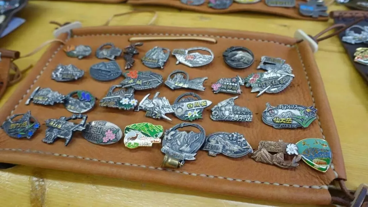 百名山と山バッチ