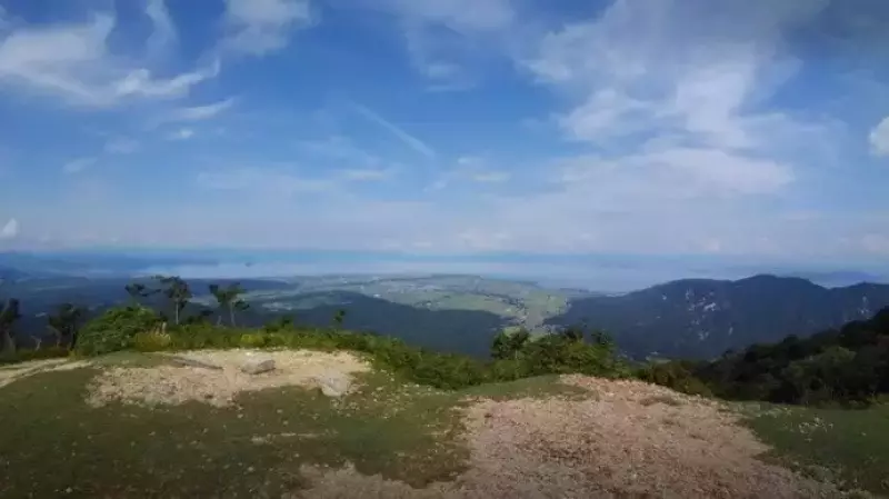 高島朽木トレイルランレース(フェアリートレイル)のコースの一部