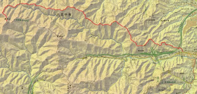 北高尾山稜コース