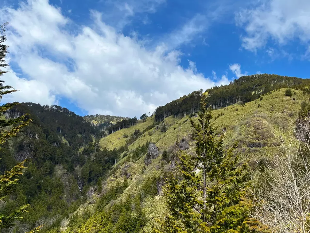滝や沢からの涼しい風が吹く夏山登山