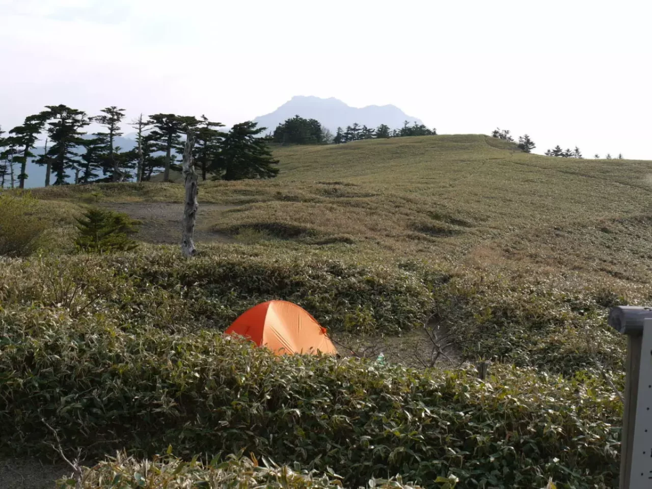 瓶ヶ森第一キャンプ場の景色
