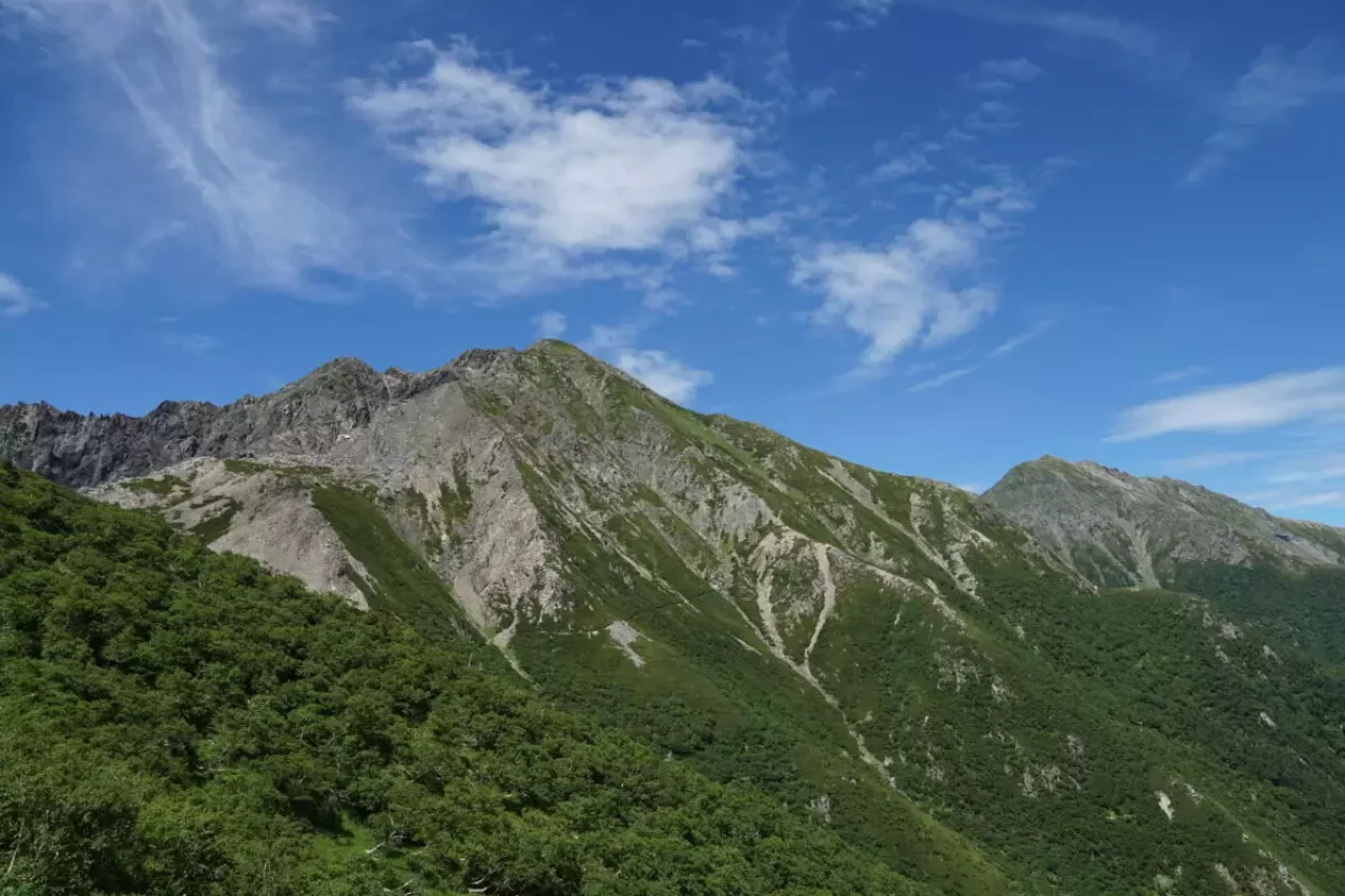 南アルプス 荒川三山