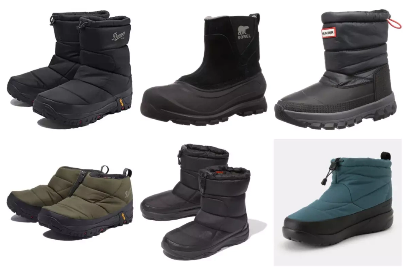 防水で暖かいスリップオンタイプのおすすめ冬物ブーツ