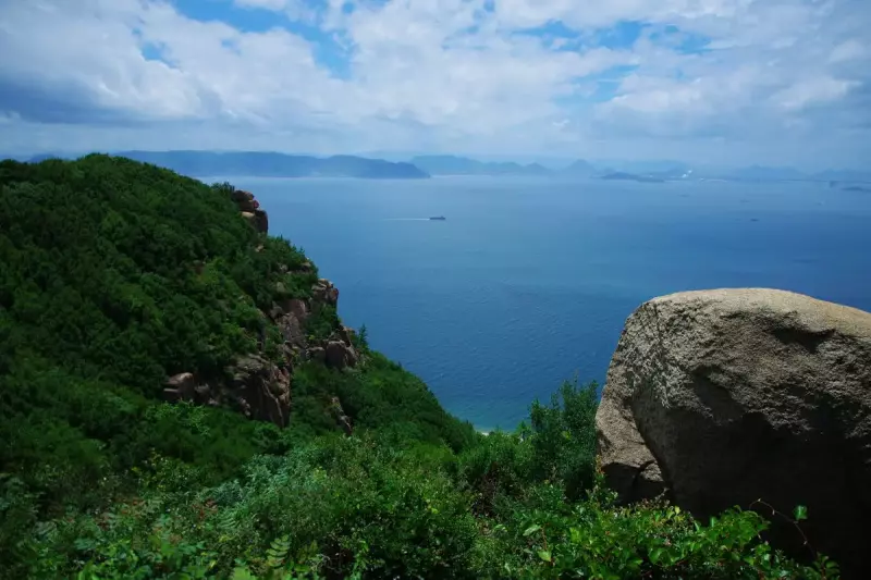 王子が岳から望む海の景色